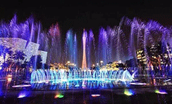 崇州恒達(dá)1000瓦環(huán)變炫彩廣州國(guó)際燈光節(jié)